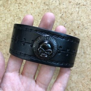 Harley Davidson Leather Bracelet